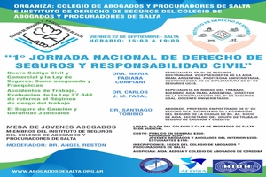 1ra. Jornada Nacional de Derecho de Seguros y Responsabilidad Civil